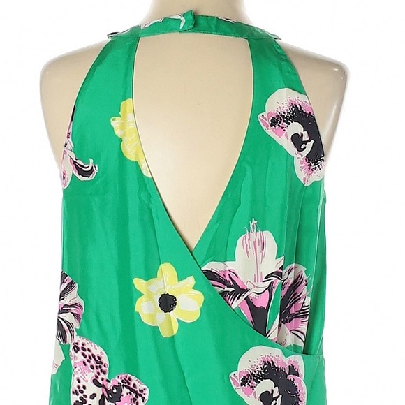 J CREW SLEEVELESS GREEN FLORAL DRESS - Picture 7 of 12
